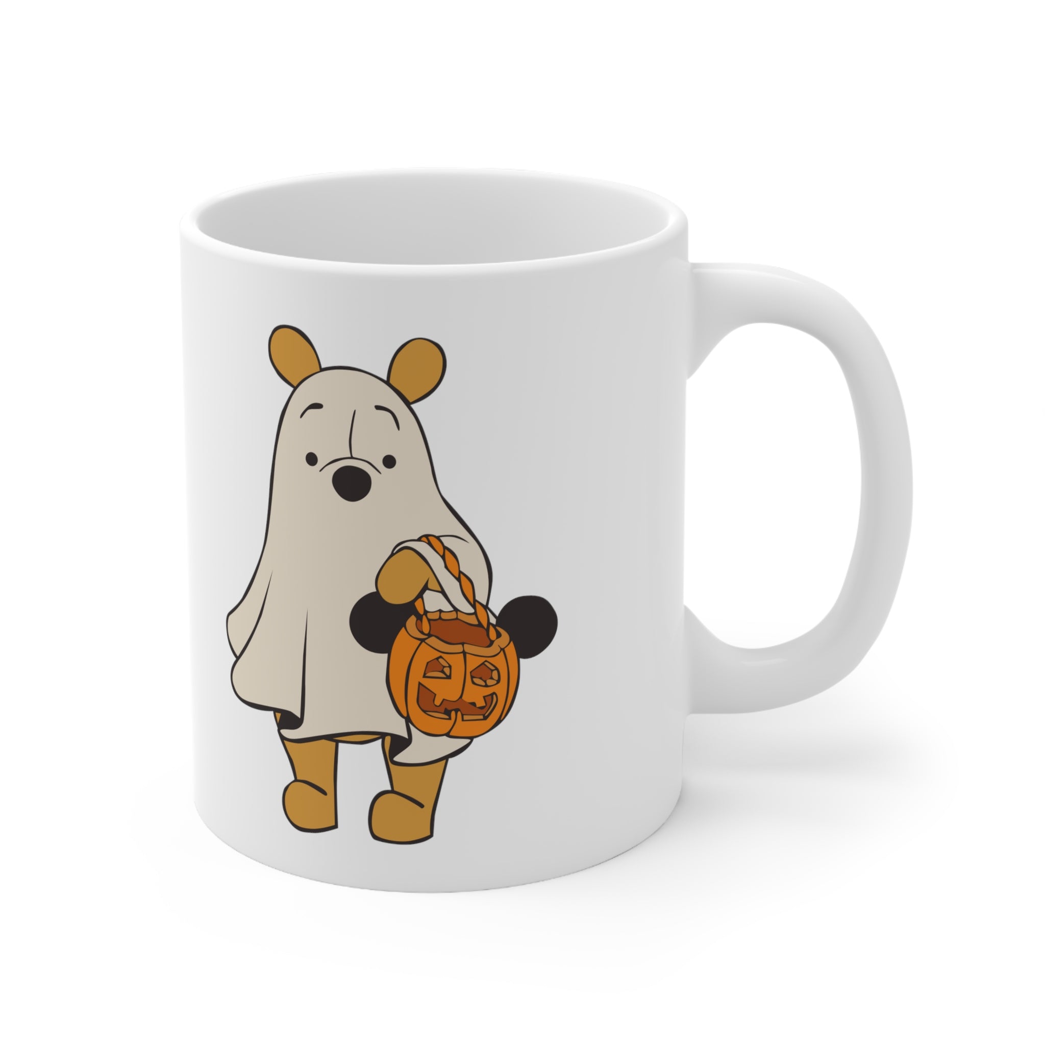 Vintage Winnie The Pooh Halloween Comfort Color Mug, Pooh Ghost Hallow –  giftmug