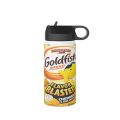 Goldfish Flavor Blasted Cheddar & Sour Cream Stainless Steel Water Bottle, Standard Lid
