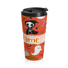 Personalized Name with Halloween Stainless Steel Travel Mug (Ver.2)