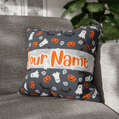 Funny Halloween Pillow personalized Pillow with Your name #8 Pillow Case