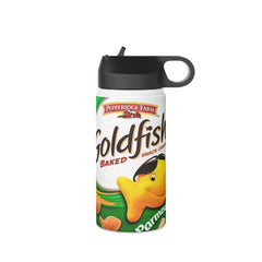 Goldfish Crackers Parmesan Stainless Steel Water Bottle, Standard Lid