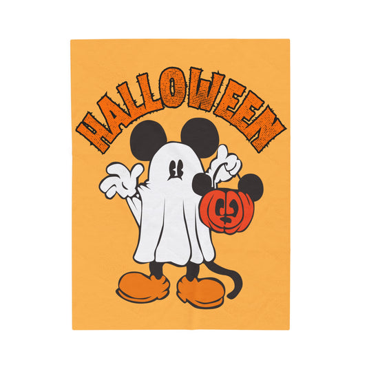 Halloween mickey Blanket, disney halloween Blanket, not so scary halloween Blanket, mickey Blanket, halloween Blanket