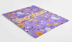 Funny Halloween #3 Custom Blanket with Name - Personalized Blanket