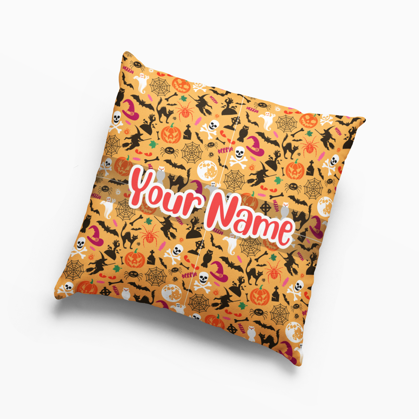 Personalized Halloween Pillow with Your name #9 Pillow Case Halloween Gift for Kids