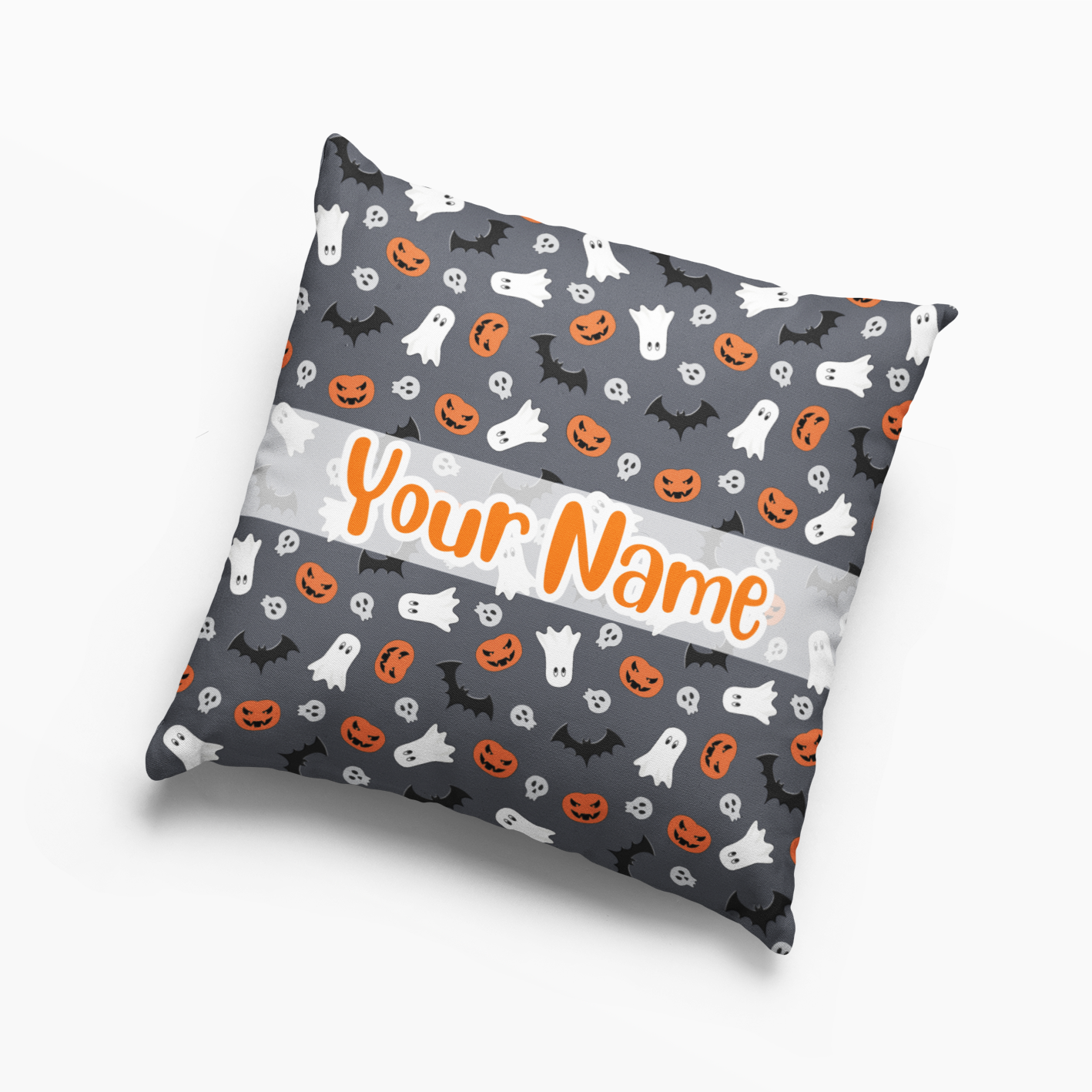 Funny Halloween Pillow personalized Pillow with Your name #8 Pillow Case