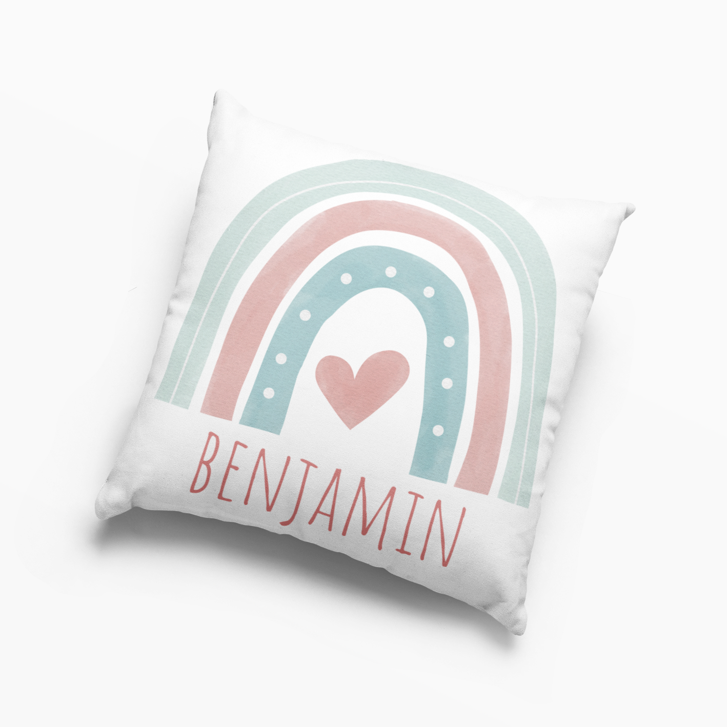 Boho Rainbow Personalized Pillow with Your name #10 Custom Name Rainbow Pillow Case