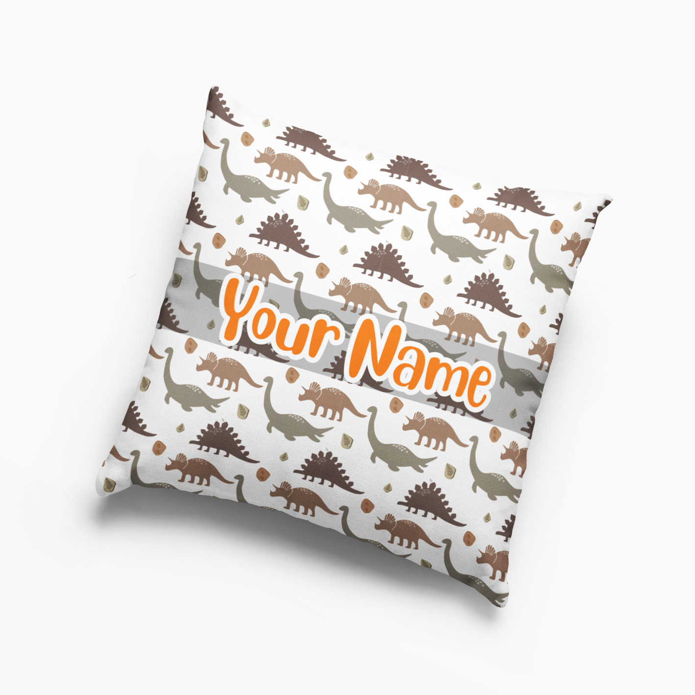 Cute Dinosaur personalized Pillow with Your name #5 Pillow Case
