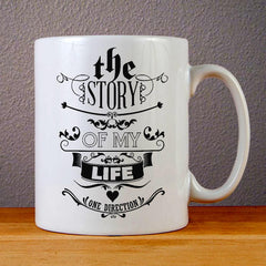 1D Story of My Life Lyric Ceramic Coffee Mugs