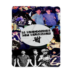 5 Seconds Of Summer 5SOS Logo Collage Blanket