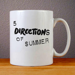 5 Directions of Summer Ceramic Coffee Mugs