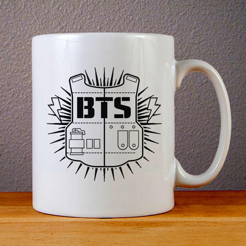 BTS Logo Ceramic Coffee Mugs