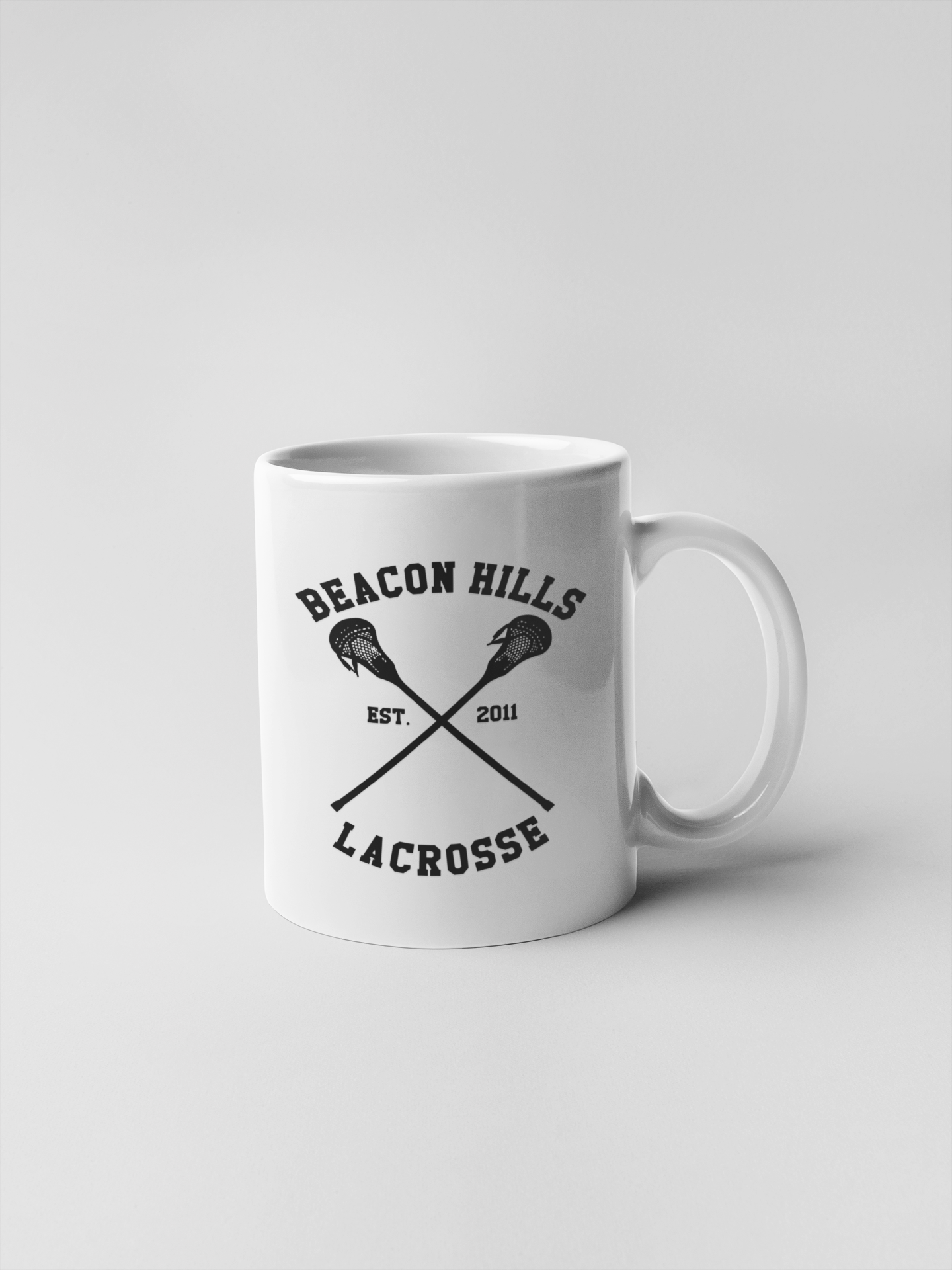 Beacon Hills Lacrosse Logo Ceramic Coffee Mugs