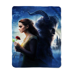 Beauty And The Beast Movie Poster Blanket