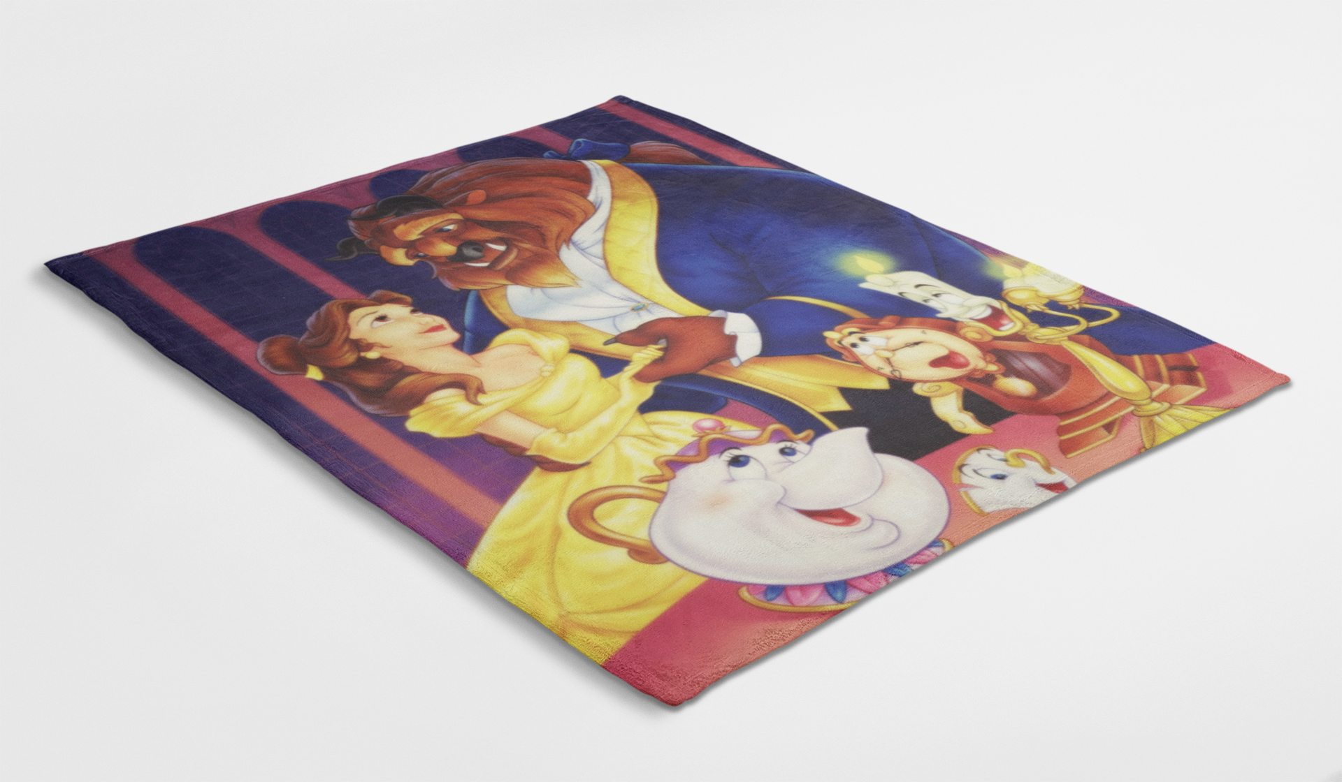 Beauty and The Beast and Friend Poster Blanket