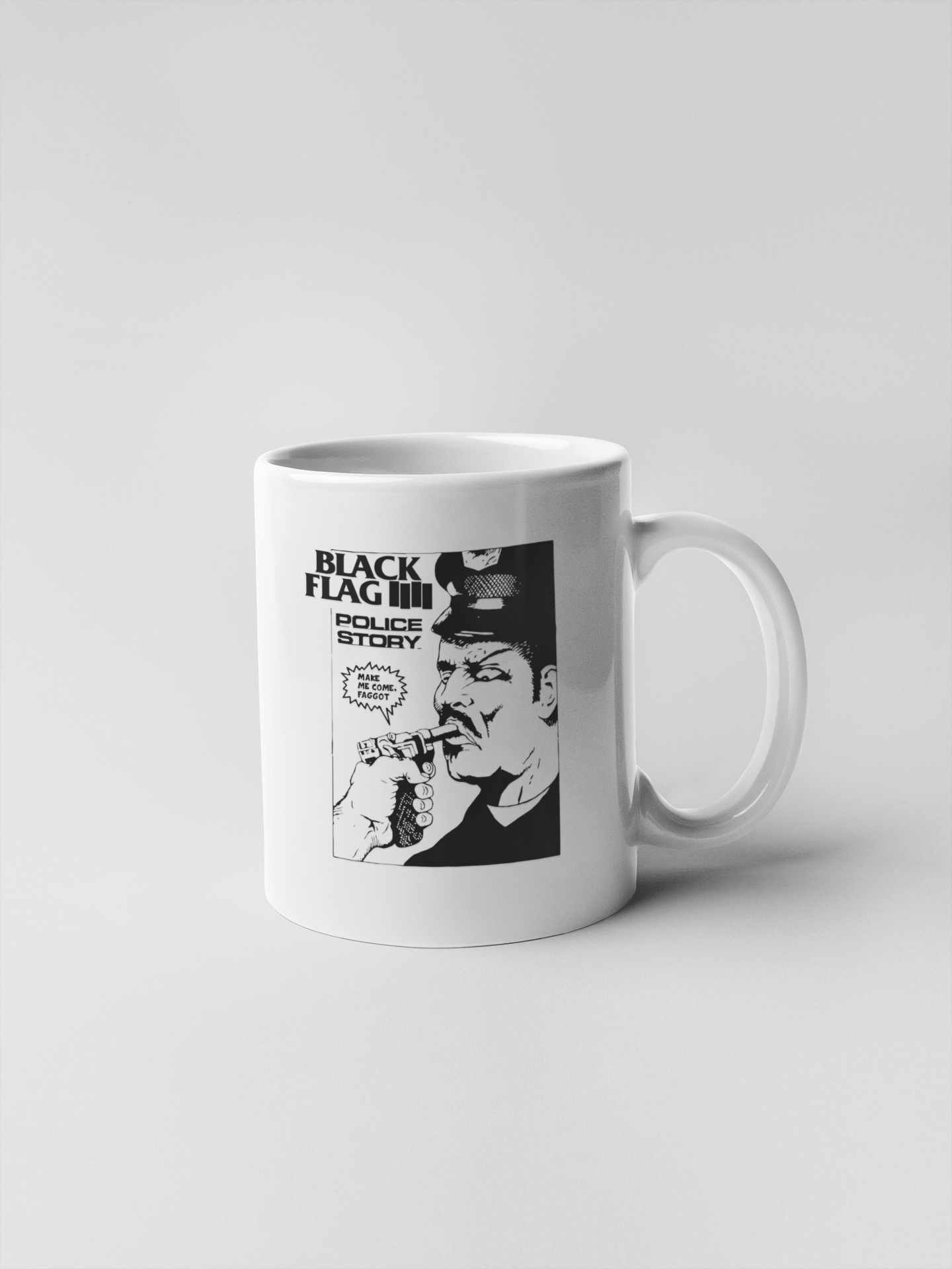 Black Flag Police Story Ceramic Coffee Mugs