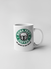 Boba Fetts Coffee Logo Ceramic Coffee Mugs