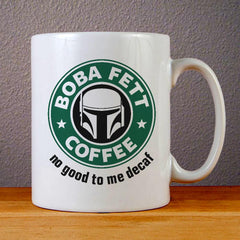 Boba Fetts Coffee Logo Ceramic Coffee Mugs