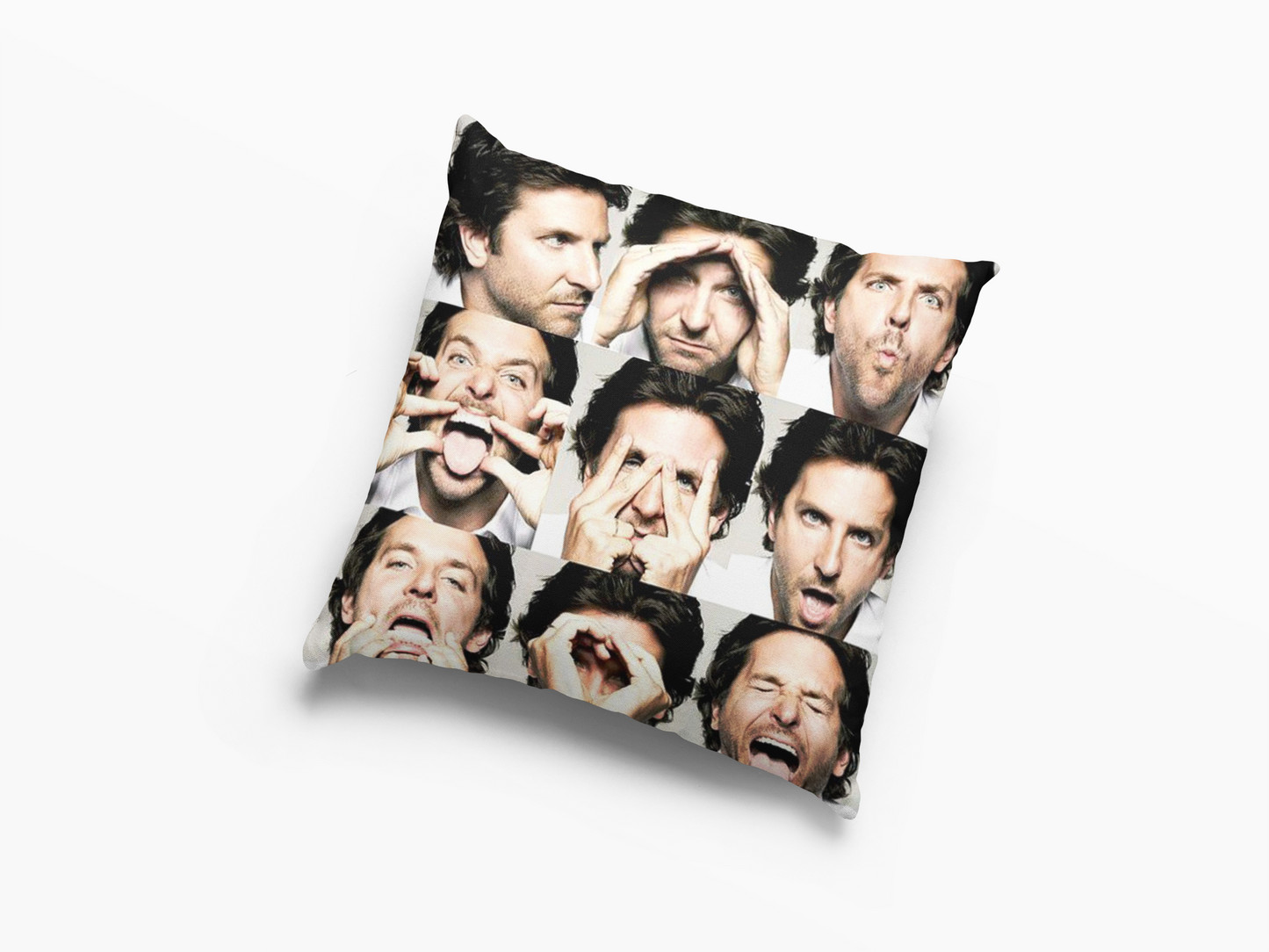Bradley Coopers Funny Faces Cushion Case / Pillow Case
