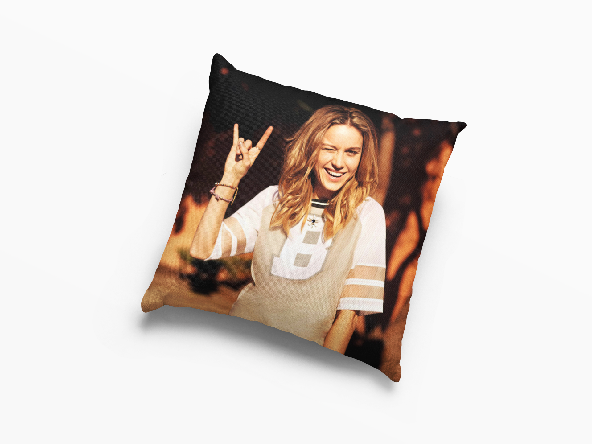Brie Larson Style Cushion Case / Pillow Case