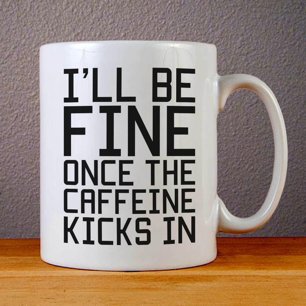 Caffeine Quotes Ceramic Coffee Mugs