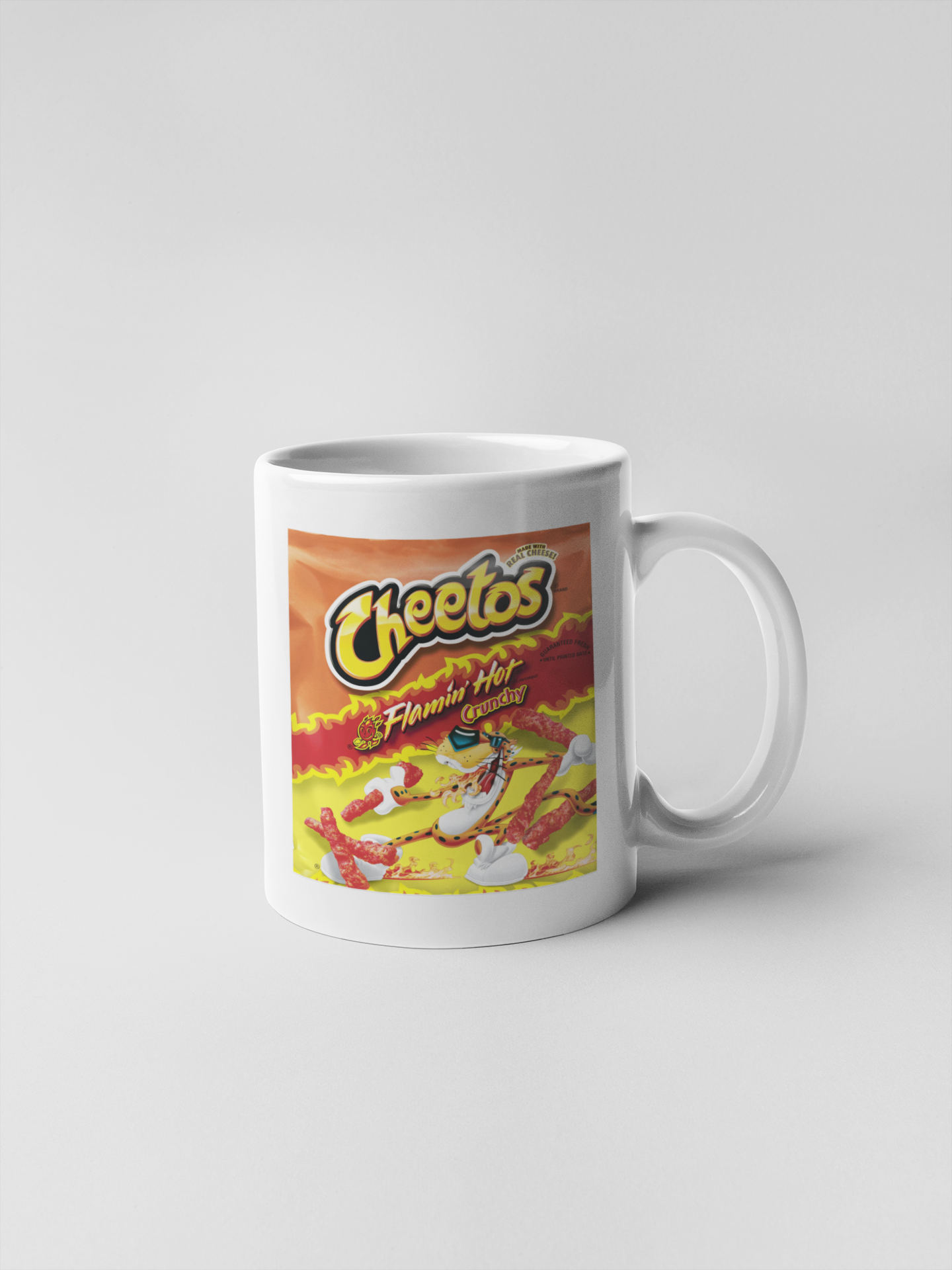 Cheetos Flamin Hot Ceramic Coffee Mugs
