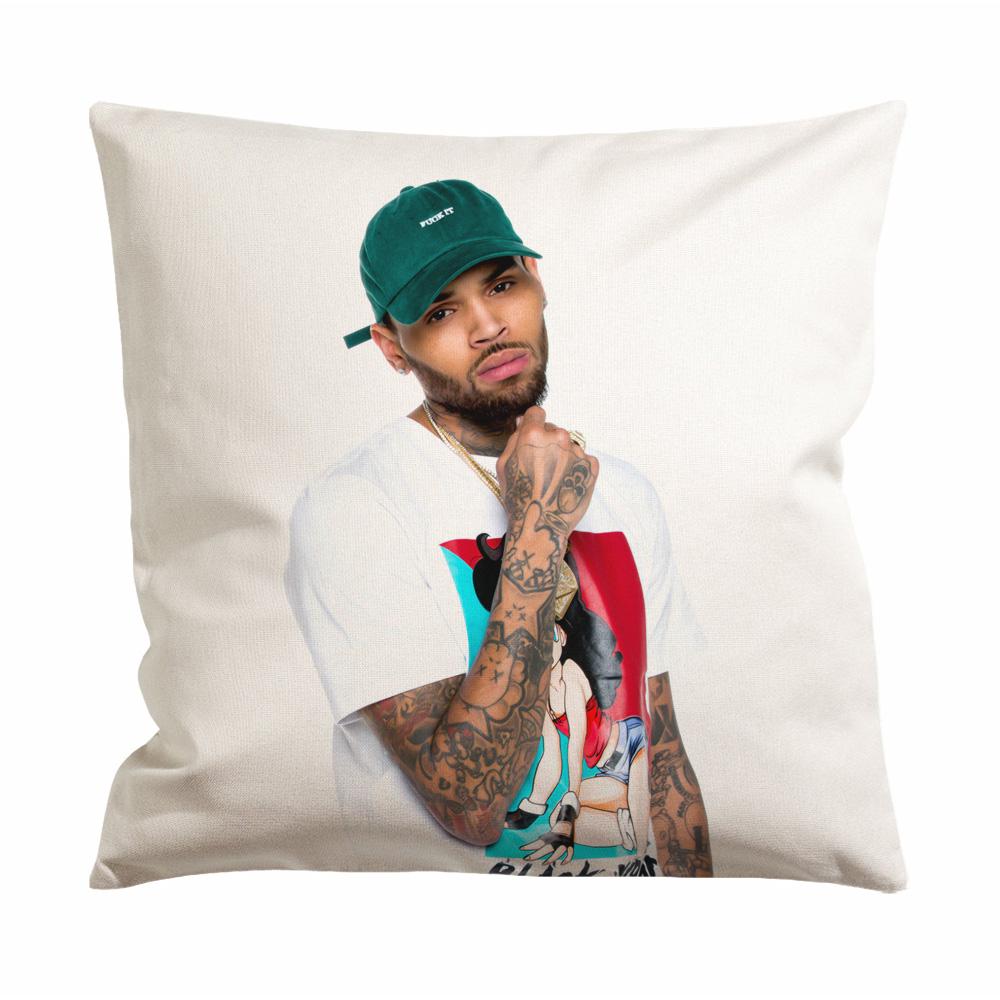 Chris Brown Tattoo Cushion Case / Pillow Case