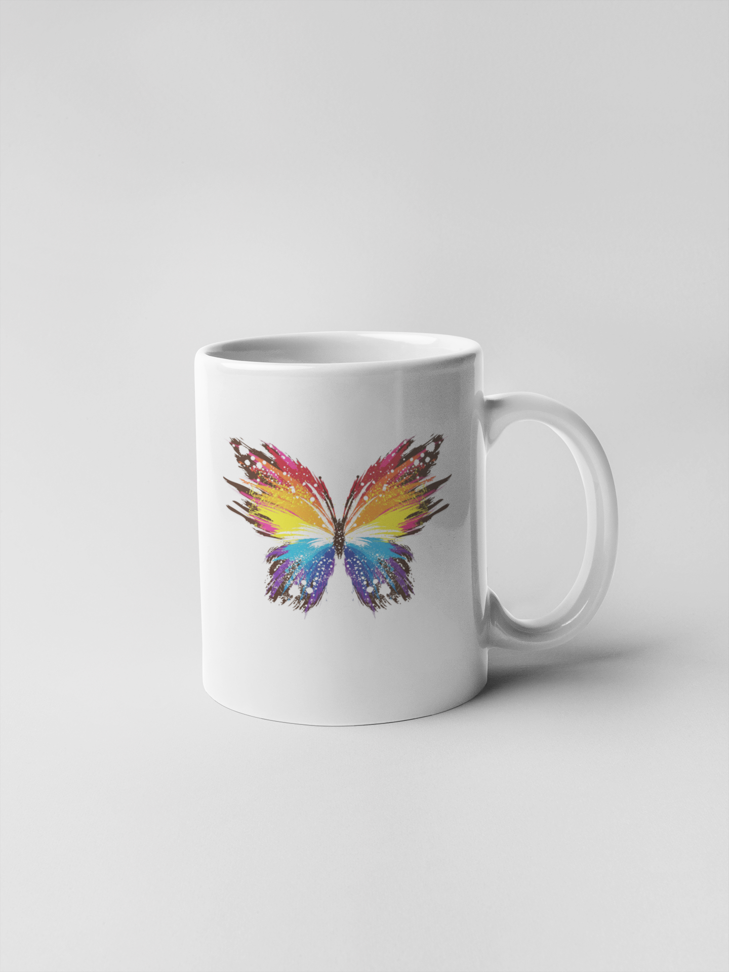 Colorful Butterfly Ceramic Coffee Mugs