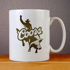 Coors Bullrider Logo Ceramic Coffee Mugs