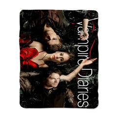 Damon Salvatore The Vampire Diaries TV Series logo Blanket