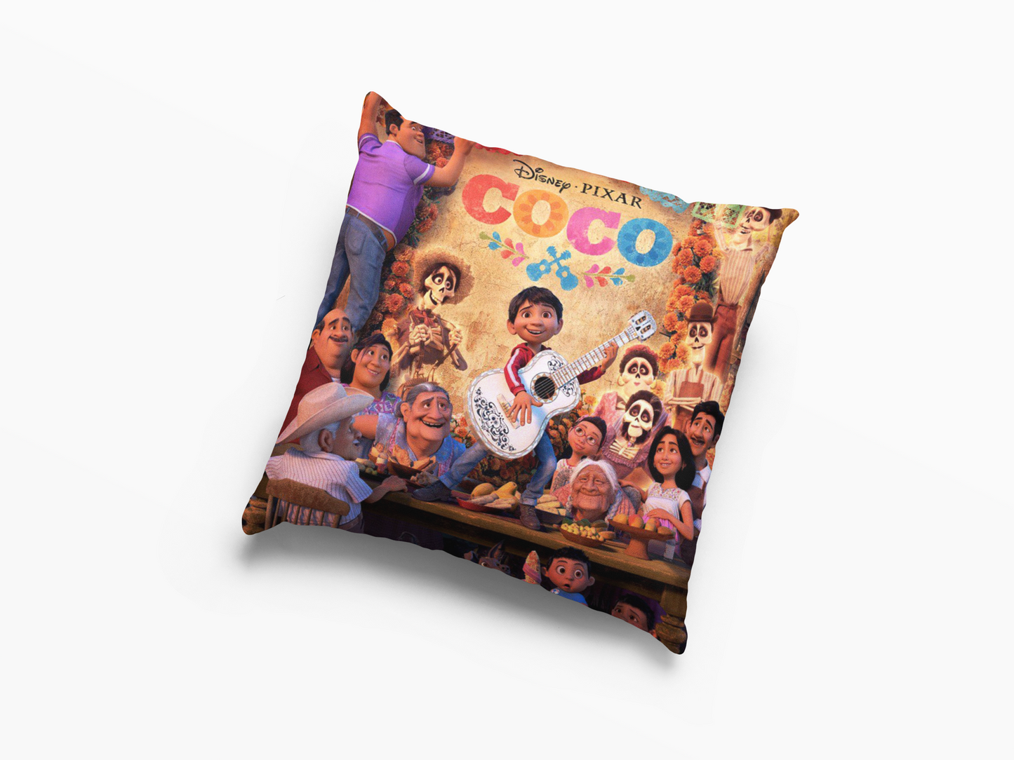 Disney Pixar Coco Poster Cushion Case / Pillow Case