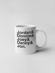 Donnie Danny Jordan Jonathan Joey NKOTB Ceramic Coffee Mugs