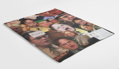Dwight Schrute Funny collage Blanket