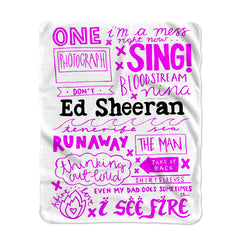 Ed Sheeran Lyric quotes pink Blanket