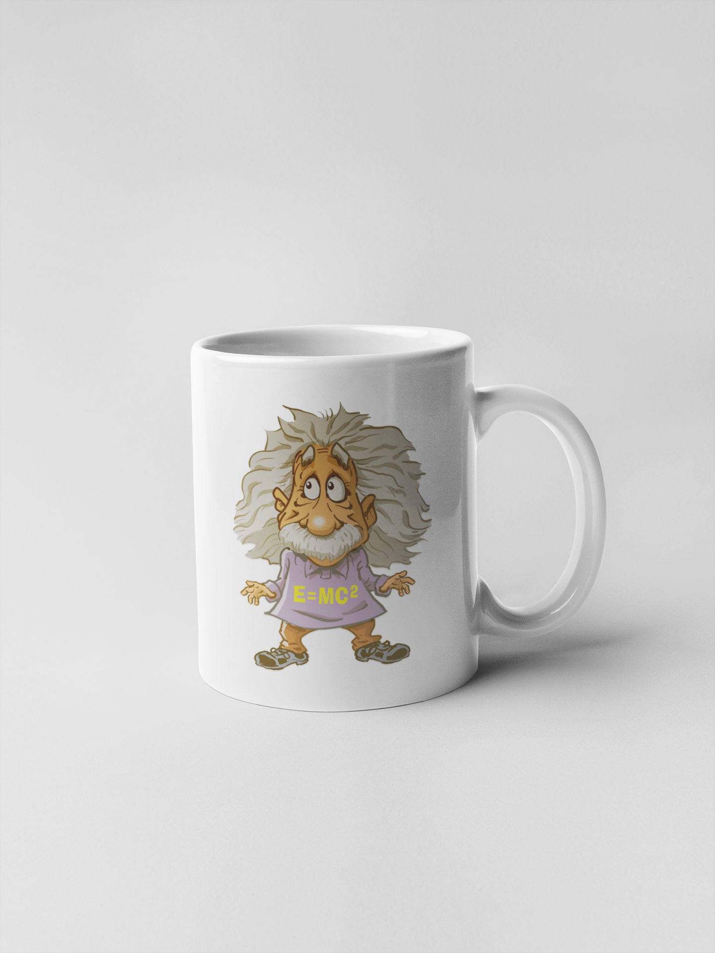 Einstein Cartoon Ceramic Coffee Mugs
