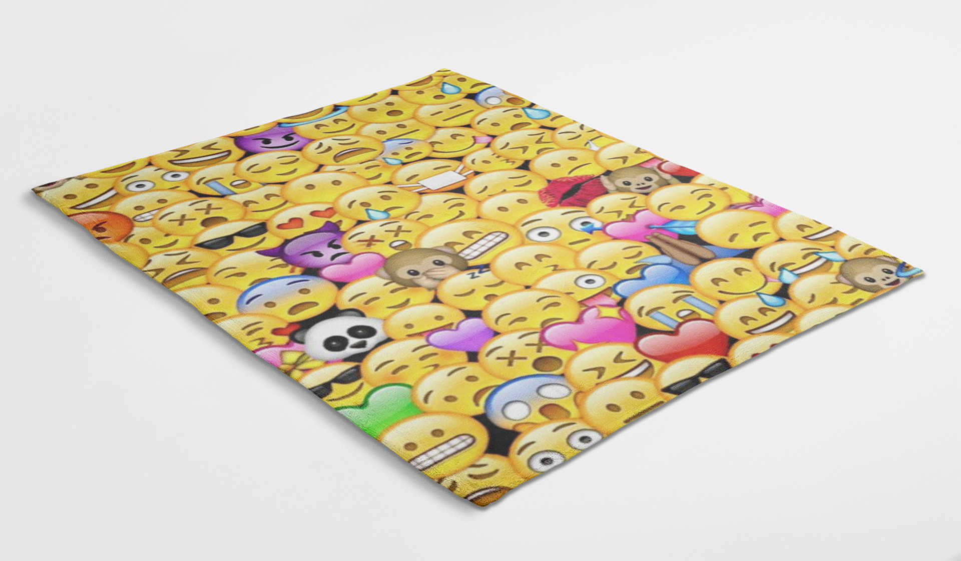 Emoji Pattern Collage Blanket