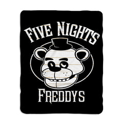 Five Nights At Freddy's on Wood Logo Blanket