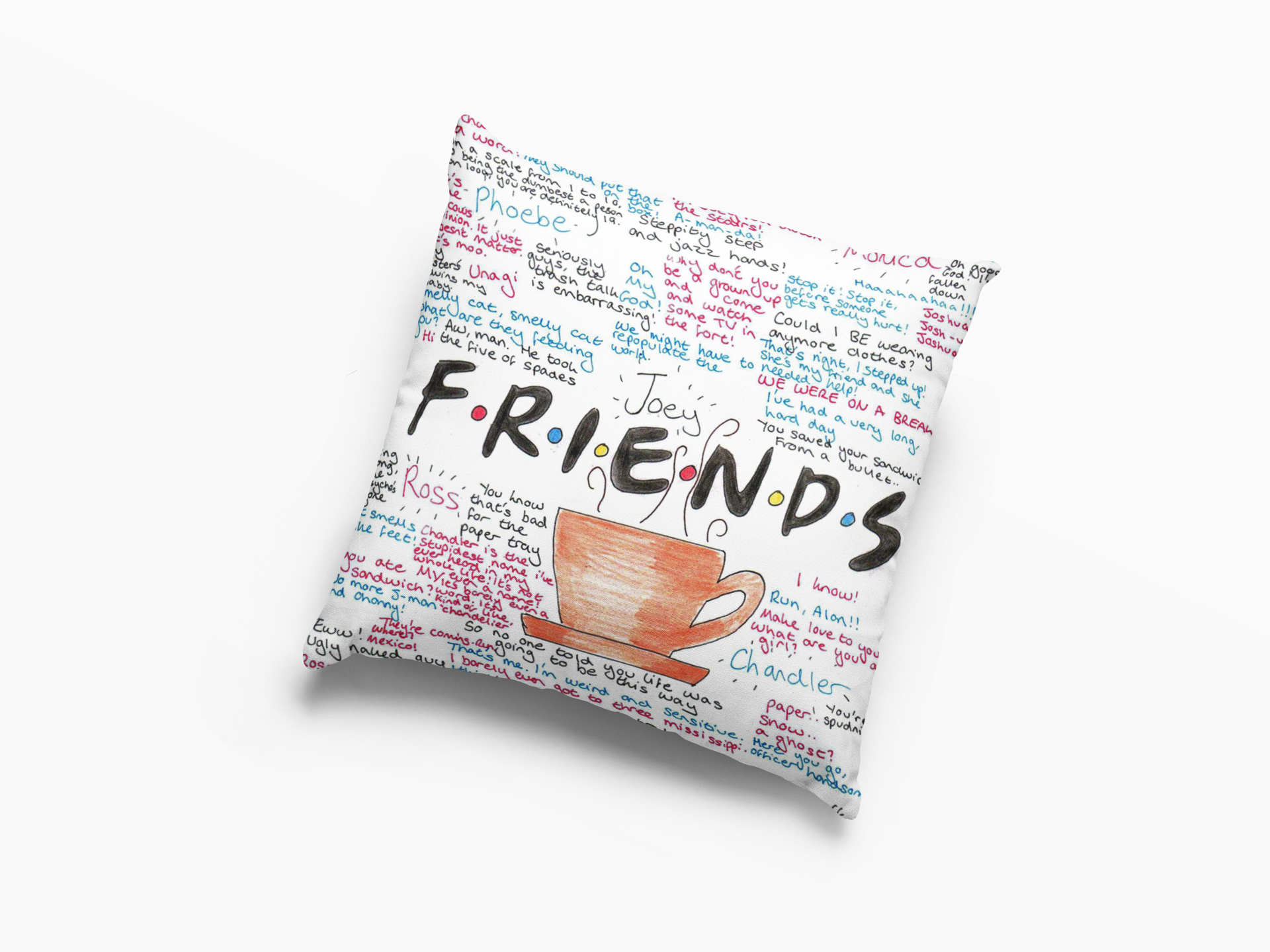 Friends TV Quotes Cushion Case / Pillow Case