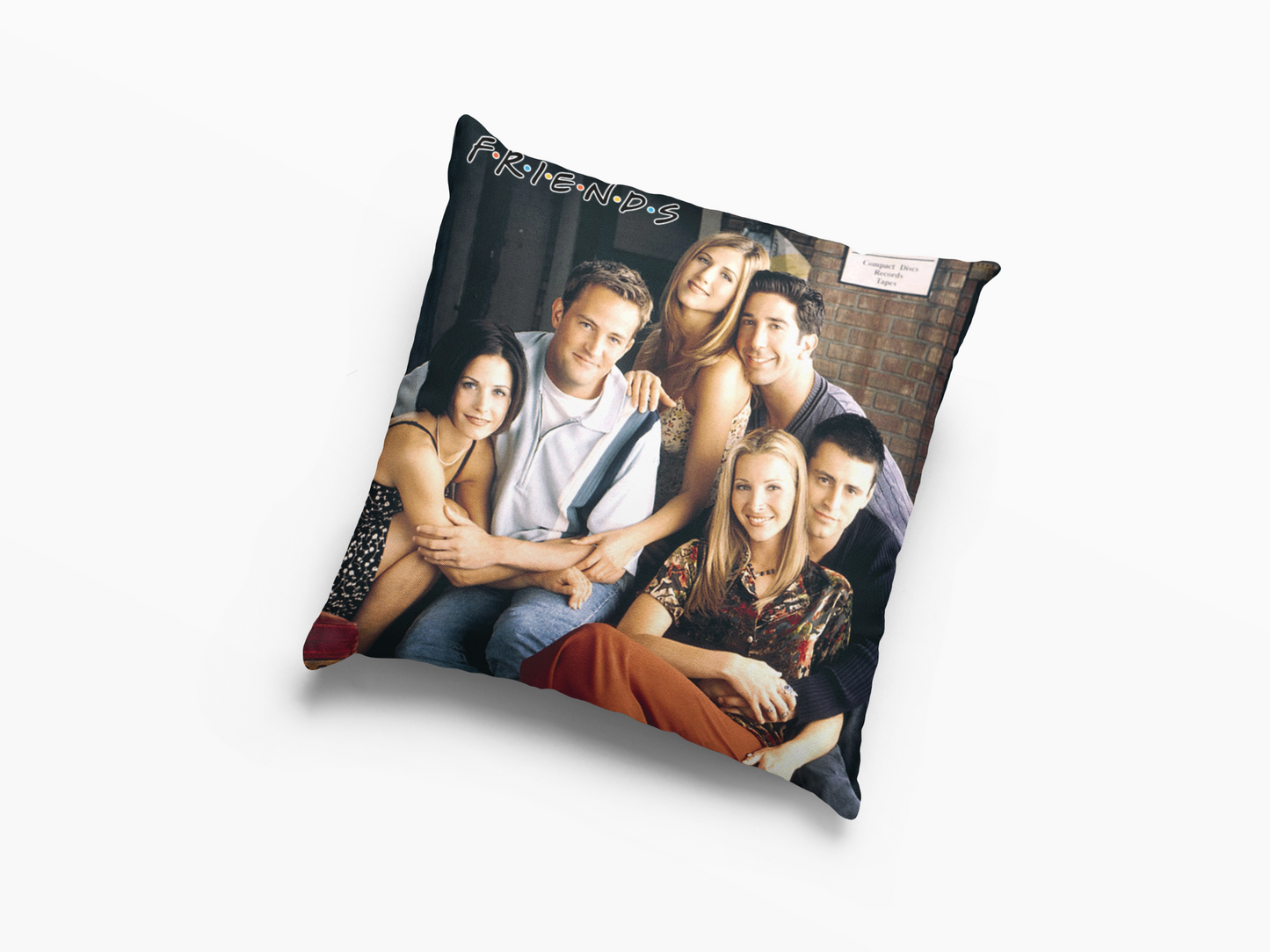 Friends TV Show Sitting on Couch Cushion Case / Pillow Case