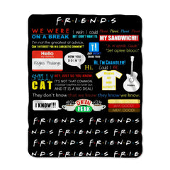 Friends Tv Series Quotes Blanket