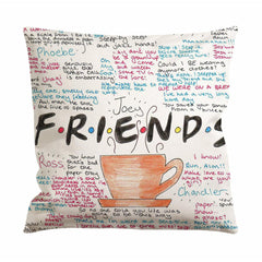 Friends TV Quotes Cushion Case / Pillow Case