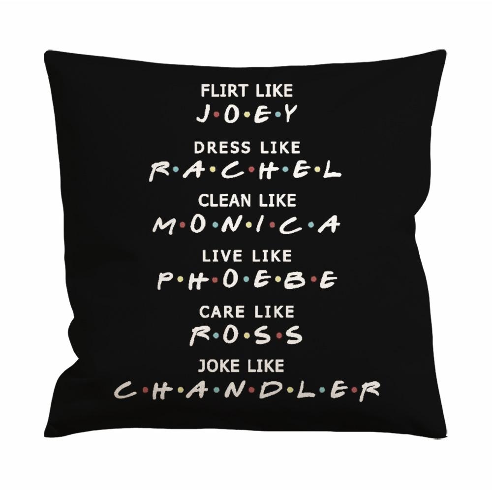 Friends TV Show Quotes Cushion Case / Pillow Case