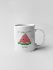 Green and Red Funny Watermelon Quote Ceramic Coffee Mugs