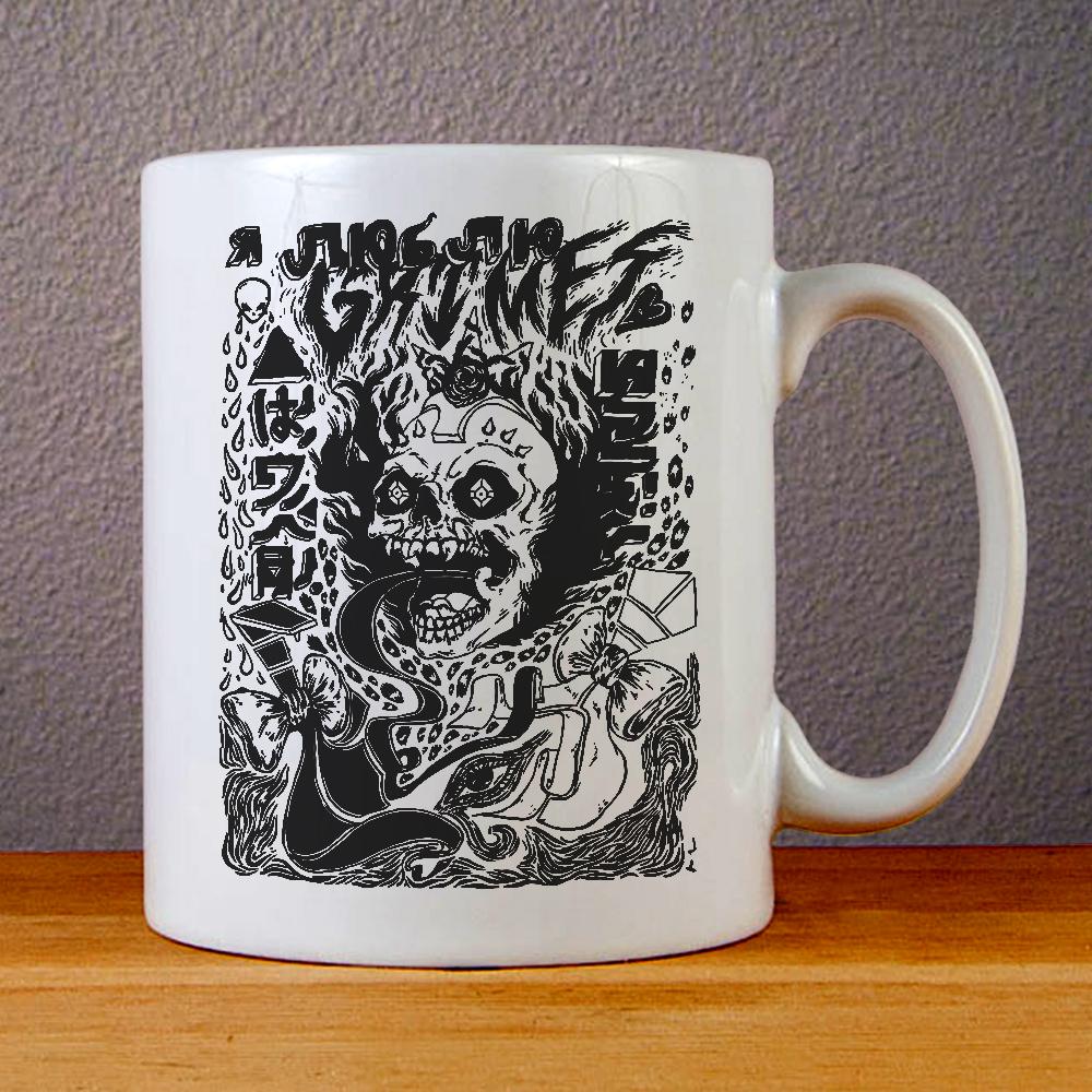 Grimes Visions Album Cover Ceramic Coffee Mugs