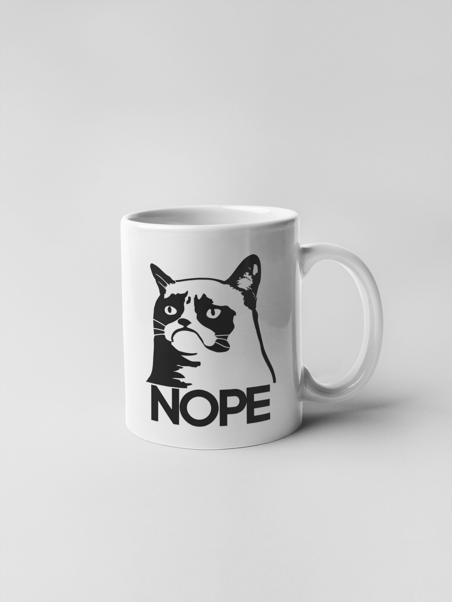 Grumpy Cat Nope Ceramic Coffee Mugs