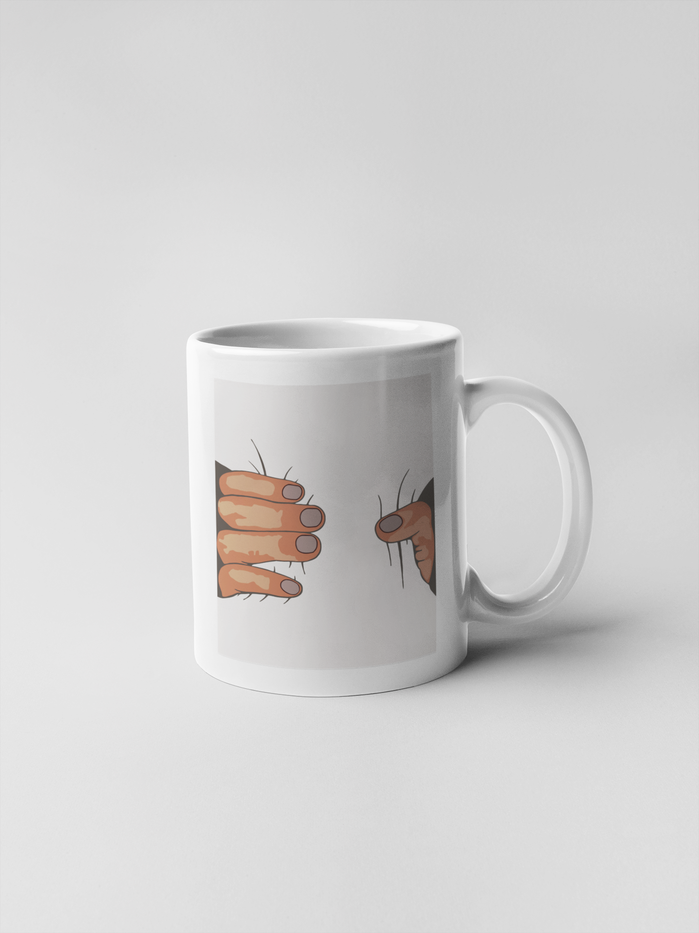 Hand Squeezes Ceramic Coffee Mugs