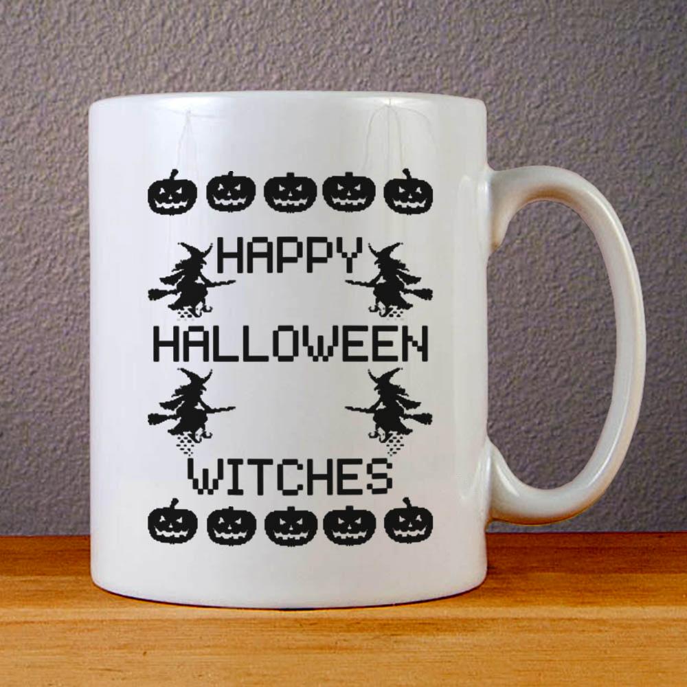 Happy Halloween Witches Ceramic Coffee Mugs
