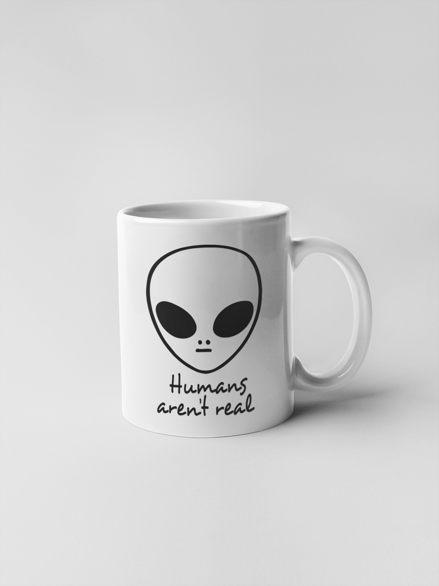 Humans are not Real Ceramic Coffee Mugs