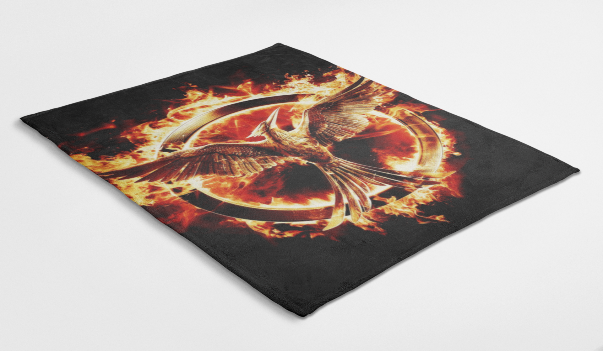 Hunger Games Mockingjay Logo Blanket