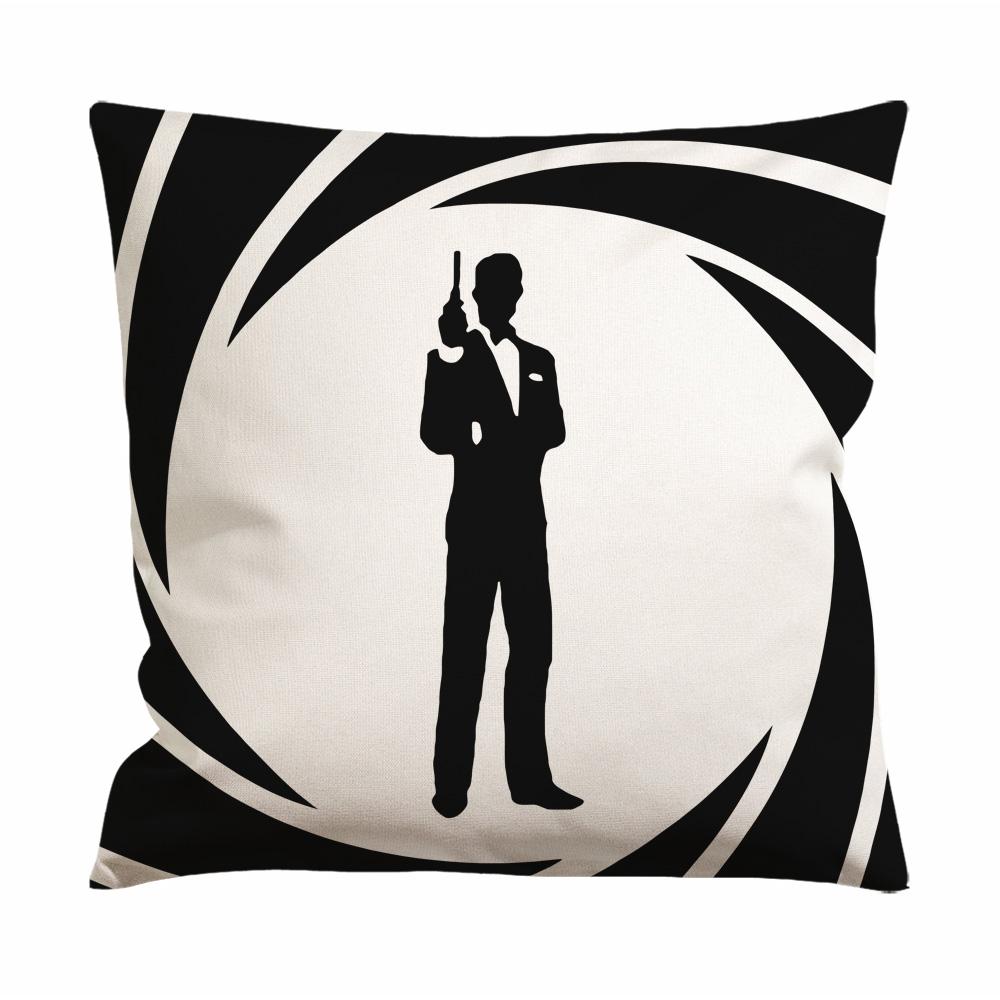 James Bond Logo Cushion Case / Pillow Case