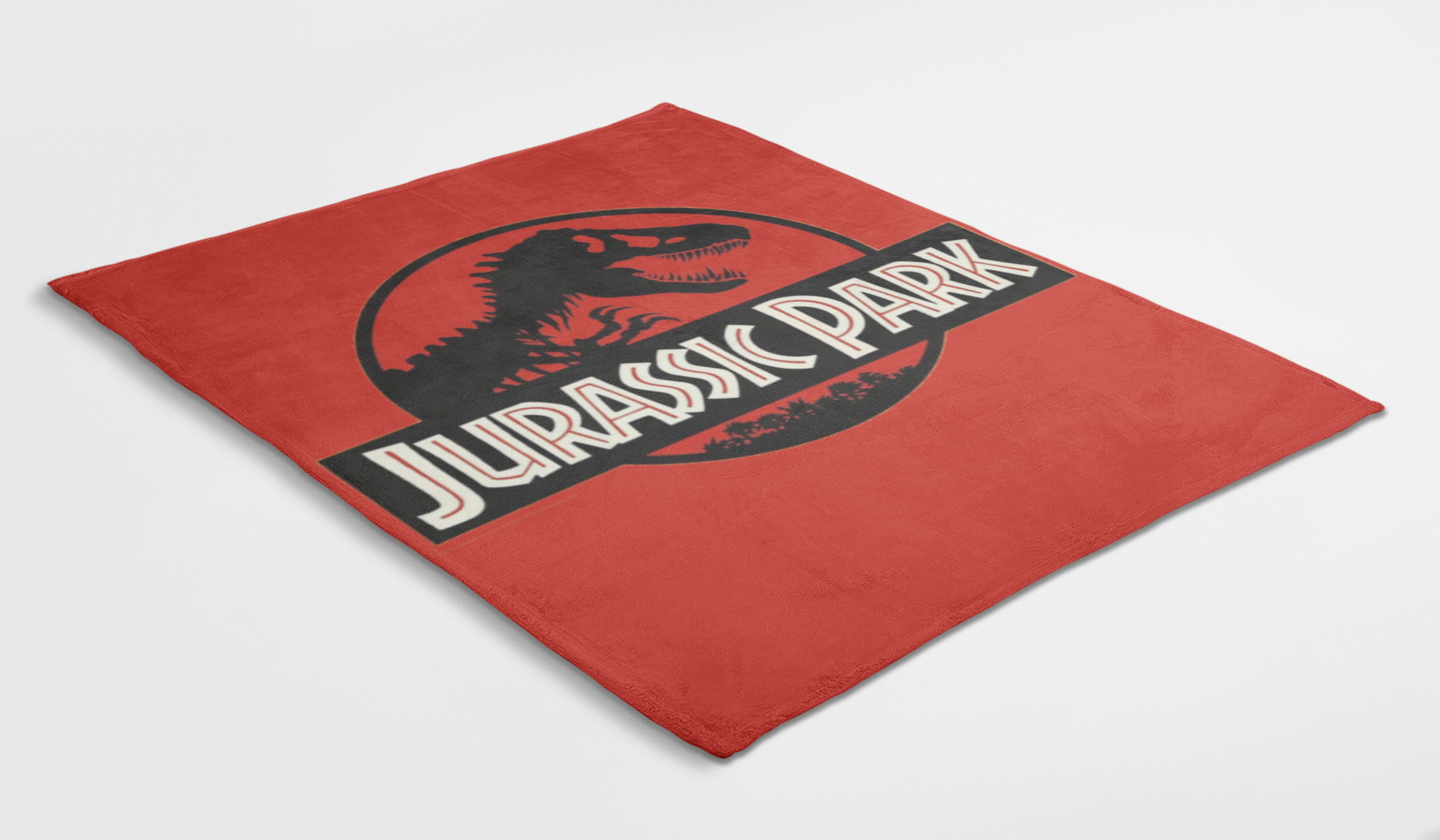Jurassic Park 3D Logo Blanket